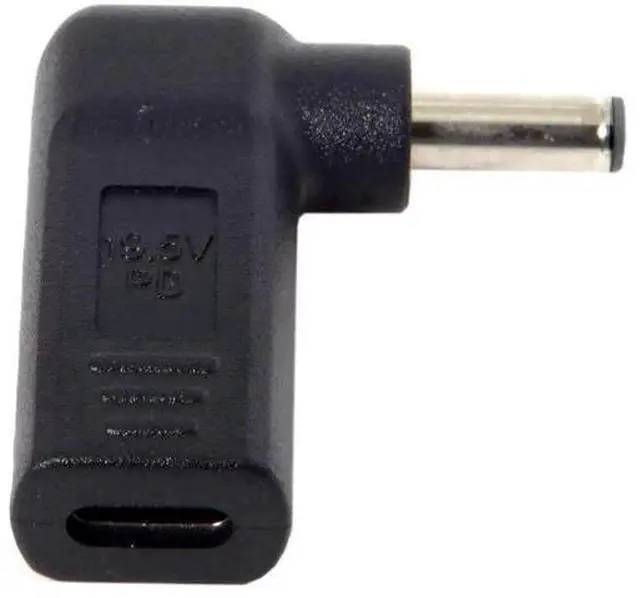 Alt view image 2 of 5 - 90 Degree Angled USB-C to DC PD Trigger Emulator Adapter, Type-C PD Power Converter with 4.5x3.0mm DC Barrel Jack for Laptops