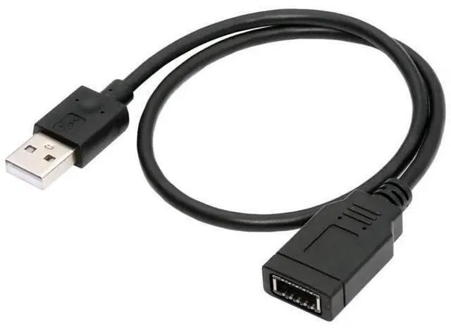 Main image of 1.31FT USB2.0 Male to Type-E Key-A Female Extension Cable, Mainboard Header to Front Panel Type-C Port Adapter