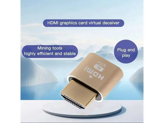 Alt view image 3 of 7 - 2PCS 4K HDMI Dummy Plug EDID Emulator, Headless Virtual Monitor Adapter Support 4K@60Hz 2K@144Hz for Windows Mac Linux