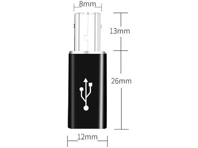 Alt view image 2 of 4 - 2 Pack USB B Male to USB C Female MIDI Adapter, USB Type B to USB-C Converter Connector Compatible with Printer, Electric Piano, MIDI Keyboard, Laptop, Tablet, All USB-C Devices