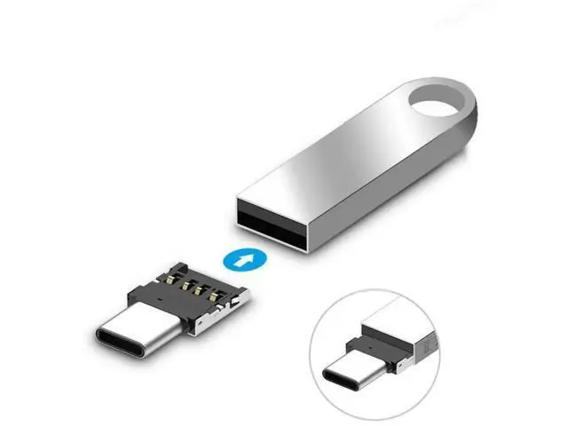 Alt view image 7 of 7 - 5 Pack Ultra Mini USB-C Male to USB 2.0 Female OTG Adapter, Portable Type-C OTG Connector for Phone, Tablet, Laptop