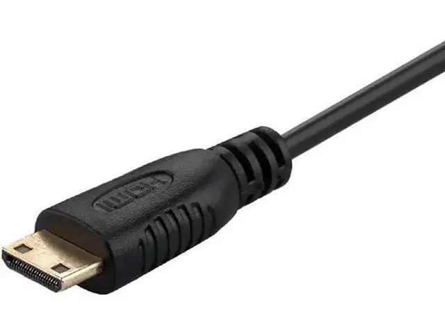 Alt view image 3 of 4 - Active Mini HDMI to VGA Video Converter Adapter with 3.5mm Audio Cable, Mini HDMI Male to VGA Female for Camera Tablet Graphics Card Camcorder