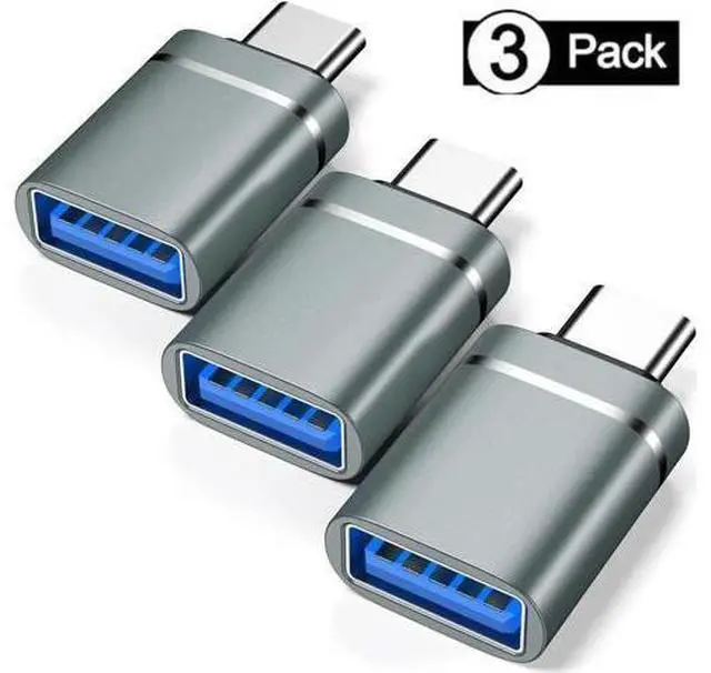 Main image of 3 Pack USB C to USB 3.0 OTG Adapter, Type-C Male to USB-A Female Converter Compatible with 2021 iMac, 2021 iPad Pro, 2020 MacBook Pro, 2020 MacBook Air & All Thunderbolt 3 / USB-C Devices