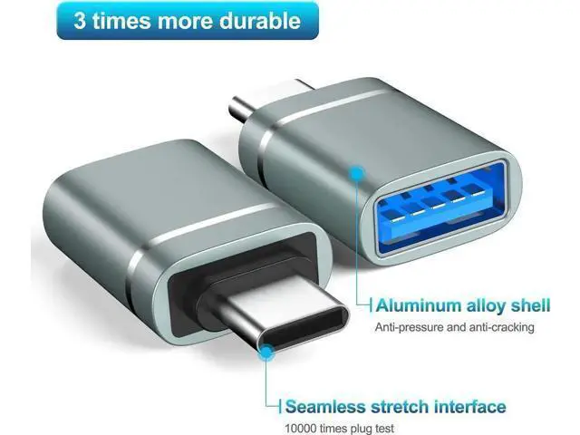 Alt view image 2 of 7 - 3 Pack USB C to USB 3.0 OTG Adapter, Type-C Male to USB-A Female Converter Compatible with 2021 iMac, 2021 iPad Pro, 2020 MacBook Pro, 2020 MacBook Air & All Thunderbolt 3 / USB-C Devices