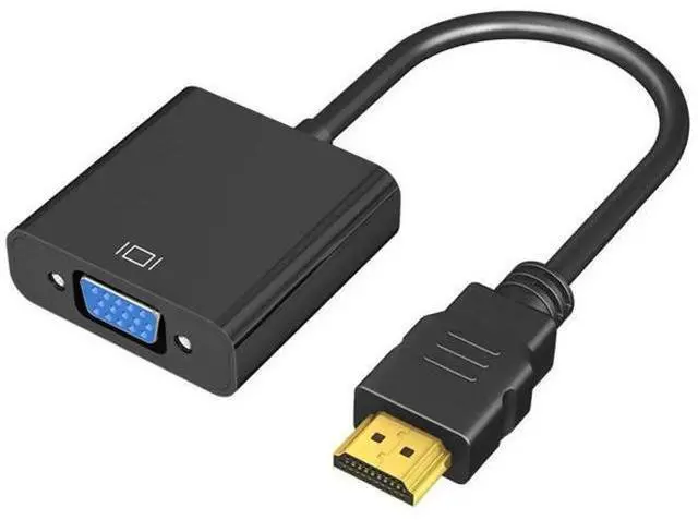 Main image of HDMI Male to VGA Female Converter Adapter, 4K 1080P HDMI to VGA Adapter Compatible Laptop Desktop PC PS3 PS4 Xbox 360 Wii U HDTV Monitor Projector