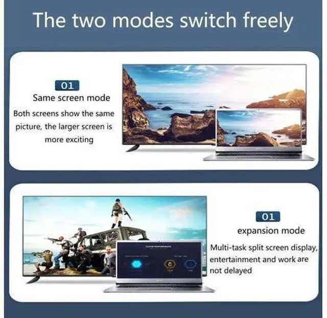 Alt view image 5 of 7 - HDMI Male to VGA Female Converter Adapter, 4K 1080P HDMI to VGA Adapter Compatible Laptop Desktop PC PS3 PS4 Xbox 360 Wii U HDTV Monitor Projector