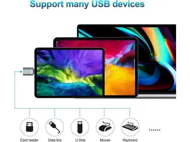 Alt view image 5 of 7 - 3 Pack USB C to USB 3.0 OTG Adapter, Type-C Male to USB-A Female Converter Compatible with 2021 iMac, 2021 iPad Pro, 2020 MacBook Pro, 2020 MacBook Air & All Thunderbolt 3 / USB-C Devices