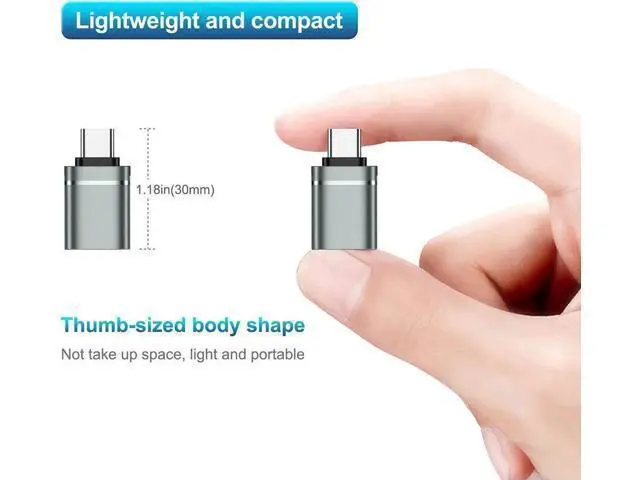 Alt view image 7 of 7 - 3 Pack USB C to USB 3.0 OTG Adapter, Type-C Male to USB-A Female Converter Compatible with 2021 iMac, 2021 iPad Pro, 2020 MacBook Pro, 2020 MacBook Air & All Thunderbolt 3 / USB-C Devices