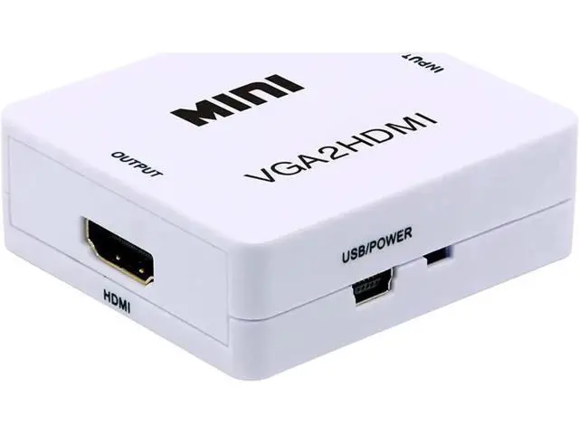 Alt view image 5 of 5 - 1080P VGA to HDMI Adapter with 3.5mm Audio Port, VGA Audio Video Converter Compatible with HDTV, Monitor, Laptop, Desktop PC