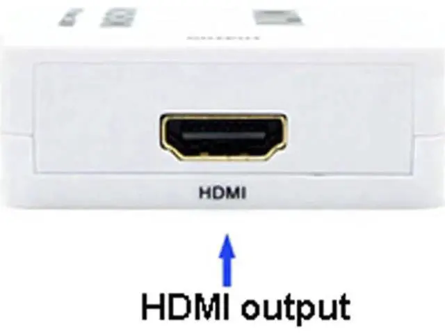 Alt view image 4 of 4 - VGA to HDMI Converter with 3.5mm Audio Port, Full HD 1080P 1920x1080 Output, Analog VGA Digital HDMI Adapter for PC Laptop Monitor HDTV Projector