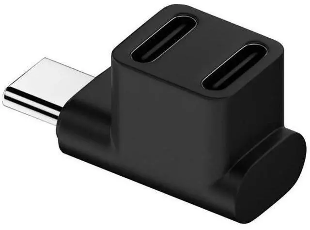 Main image of Up Angled 10Gbps USB 3.0 Type C Splitter Adapter, Male to Dual Type C Female Power & Data Splitter Compatible with Steam Deck, Laptops, Smartphones