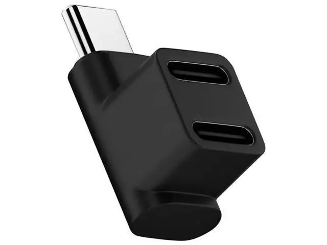 Alt view image 2 of 7 - Up Angled 10Gbps USB 3.0 Type C Splitter Adapter, Male to Dual Type C Female Power & Data Splitter Compatible with Steam Deck, Laptops, Smartphones