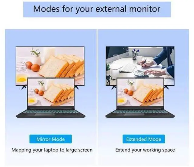 Alt view image 3 of 6 - 3-in-1 Mini DP to HDMI DVI VGA Adapter, Mini DisplayPort 1.2 4K Converter, Thunderbolt 1/2 Compatible for PC, Projectors, Monitors & HDTV