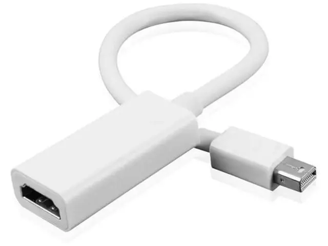 Alt view image 4 of 6 - Mini DP to HDMI Female Audio Video Adapter, Mini DisplayPort Converter Compatible with 2011-2015 Laptops