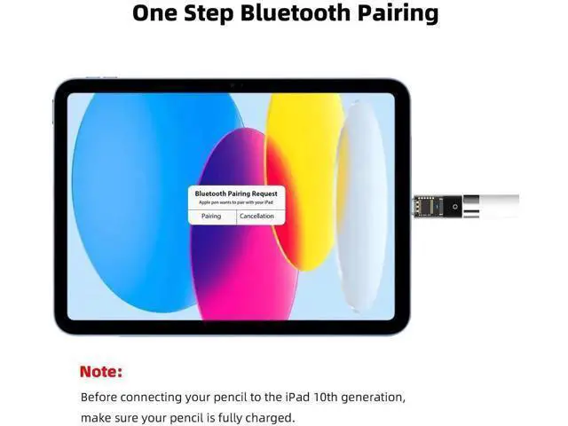 Alt view image 4 of 6 - Transparent USB-C Male to Apple Pencil 1st Gen Charging Adapter, Type-C Charging Dongle Connector Compatible with iPad 10th Generation