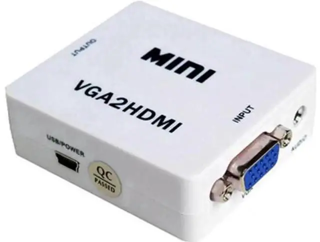 Main image of VGA to HDMI Converter with Audio Port, Supports 1080P 1920×1080 Full HD Analog to Digital Video Audio Adapter