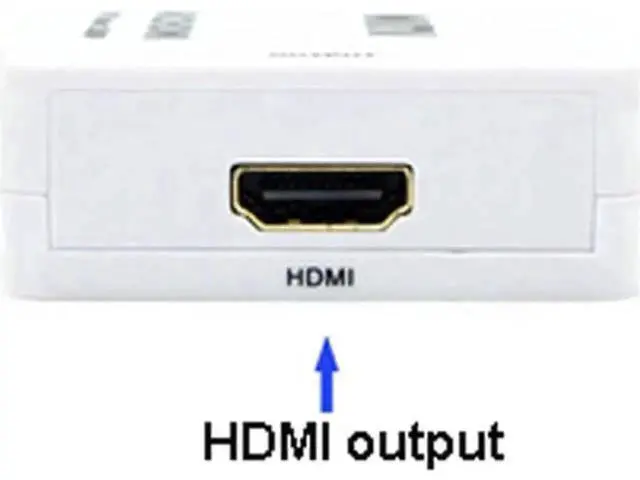Alt view image 3 of 4 - VGA to HDMI Converter with Audio Port, Supports 1080P 1920×1080 Full HD Analog to Digital Video Audio Adapter