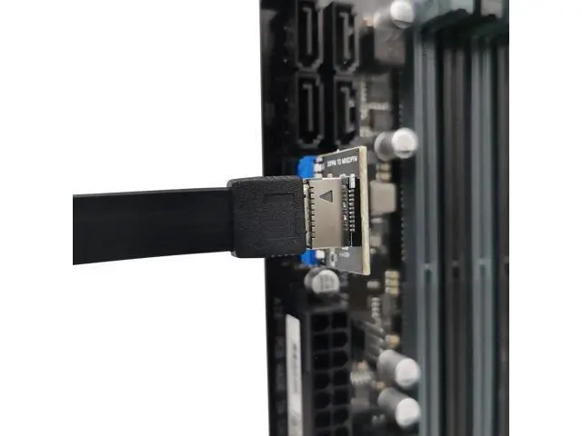 Alt view image 5 of 6 - USB 3.0 19-Pin Header to USB 3.1/3.2 Type-C A-Key 20-Pin Adapter, Internal Front Panel Converter for PC Motherboard