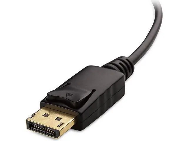 Alt view image 7 of 7 - Black DP Male to HDMI Female Adapter, DisplayPort to HDMI Audio Video Converter for DP Laptops Desktops to HDMI Monitors HDTV Projectors