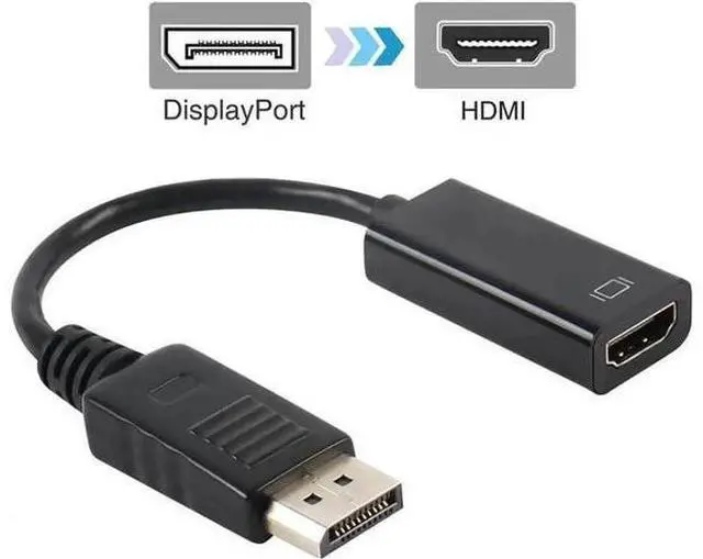 Alt view image 4 of 4 - Gold-Plated Passive DisplayPort to HDMI Compatible Adapter, DP to HDMI Video Converter Supports 1080P Full HD Resolution