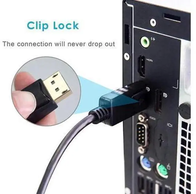 Alt view image 6 of 7 - Uni-Directional DisplayPort to HDMI Adapter, Gold-Plated Male to Female DP to HDMI 1080P Converter for Laptop PC