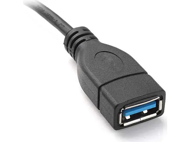 Alt view image 4 of 5 - 3.94 Inch Short USB-C Male to USB3.0 Female OTG Adapter Cable for Phone, Tablet & External HDD