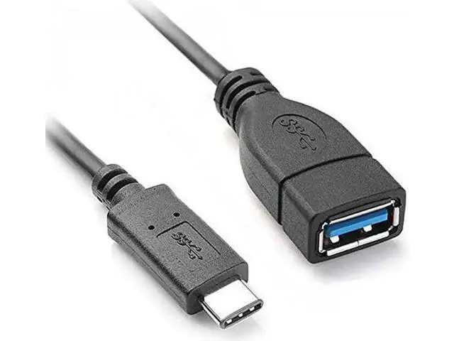 Alt view image 3 of 5 - 3.94 Inch Short USB-C Male to USB3.0 Female OTG Adapter Cable for Phone, Tablet & External HDD