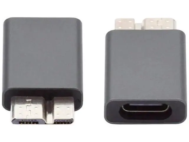 Alt view image 5 of 7 - USB 3.1 Gen 2 Type C Female to Micro USB 3.0 Male Adapter, 10Gbps High Speed Data & Power Transfer Converter for Laptop, External SSD, Hard Drive
