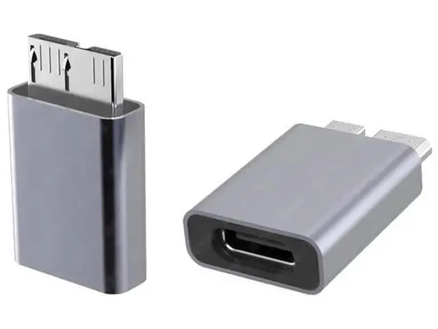 Alt view image 7 of 7 - USB 3.1 Gen 2 Type C Female to Micro USB 3.0 Male Adapter, 10Gbps High Speed Data & Power Transfer Converter for Laptop, External SSD, Hard Drive