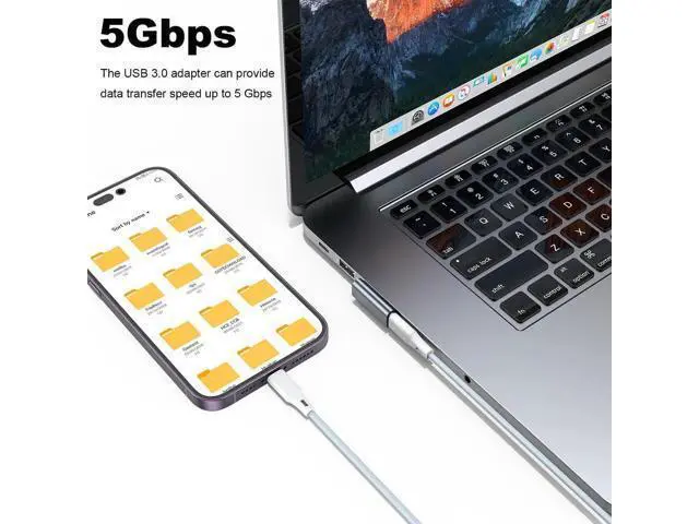 Alt view image 2 of 6 - 4 Pack 90 Degree USB A Male to USB C Female Adapter, Up/Down/Left/Right Angled USB-C Extender Converter Grey for Laptop, PC, USB Charger, Power Bank & More
