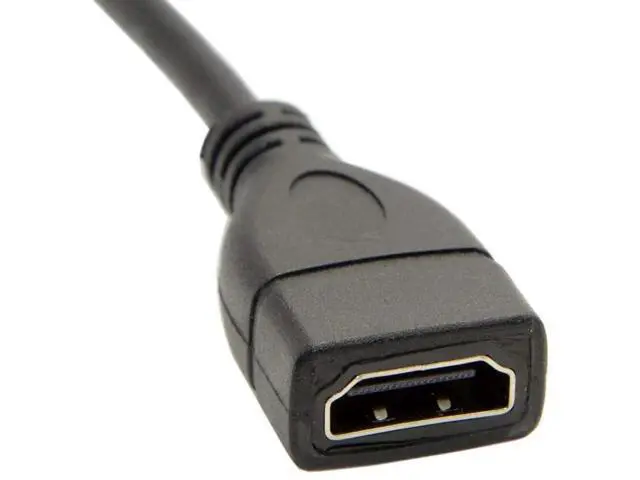 Alt view image 5 of 7 - Mini HDMI Male to HDMI Female Adapter Cable, 4K@60Hz Support for Camera, Monitor, HDTV