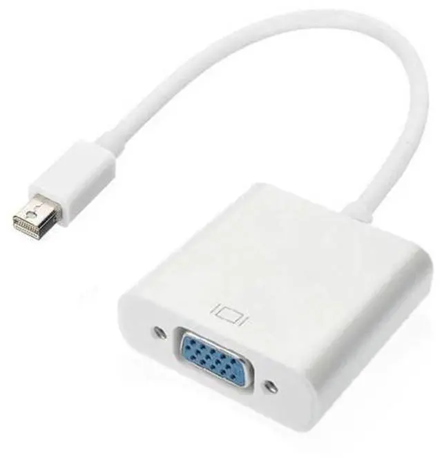Main image of Mini DisplayPort to VGA Adapter Cable, 1080P 60Hz Mini DP Male to VGA Female Video Cord for Laptop Monitor Projector