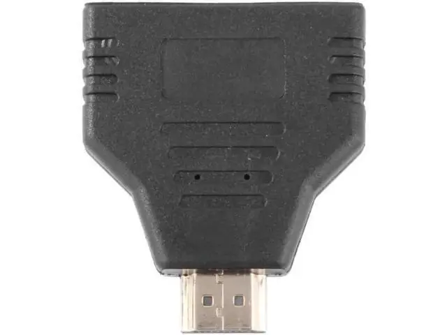 Alt view image 6 of 6 - 1 Pack 1080P HDMI Splitter Cable Adapter, Male to Dual Female 1 in 2 Out HDMI Mirror Extender for Synchronous Dual Display