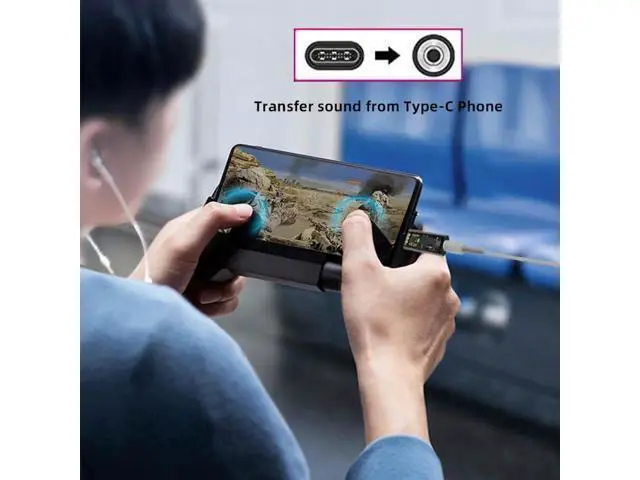 Alt view image 3 of 7 - 2PCS USB-C to 3.5mm Audio Adapter, Type C to AUX Jack with Mic Function, 16bit 48kHz External Sound Card for Phone Tablet Laptop