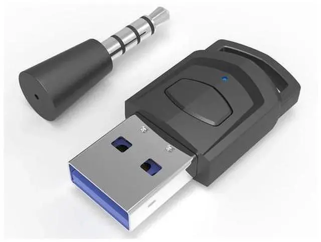 Alt view image 4 of 6 - AJMRTC Bluetooth 5.0 Audio Transmitter Adapter, Wireless Headphone Dongle Receiver for PS5, PS4, PC, Connect Bluetooth Headset & Speaker for Gaming Audio