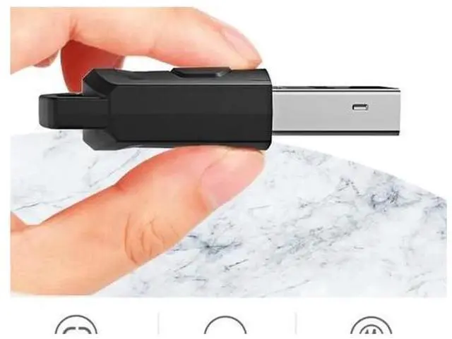 Alt view image 6 of 6 - AJMRTC Bluetooth 5.0 Audio Transmitter Adapter, Wireless Headphone Dongle Receiver for PS5, PS4, PC, Connect Bluetooth Headset & Speaker for Gaming Audio