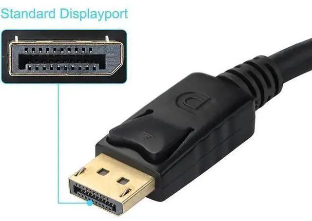 Alt view image 5 of 7 - Black 20Pin DisplayPort Male to 15Pin VGA Female Adapter, 1080P DP to VGA Converter for MacBook ThinkPad PC Laptop Monitor Projector
