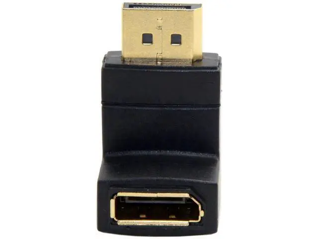 Alt view image 2 of 6 - 90 Degree Down Angled DisplayPort Male to Female Extension Adapter, Low Profile DP Right Angle Extender Supports 4K@60Hz for PC GPU Monitor Laptop