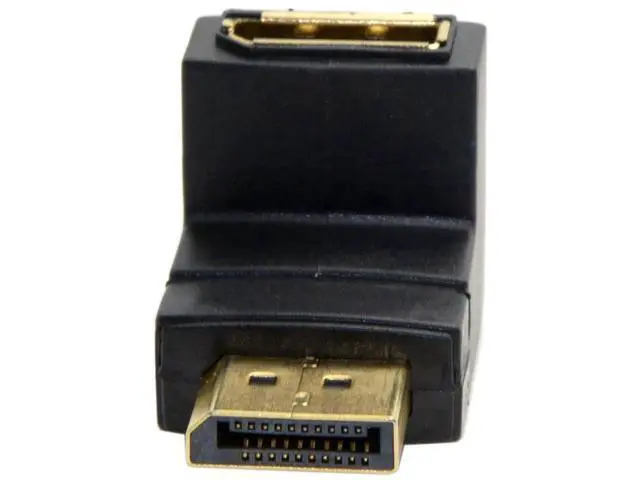 Alt view image 3 of 6 - 90 Degree Down Angled DisplayPort Male to Female Extension Adapter, Low Profile DP Right Angle Extender Supports 4K@60Hz for PC GPU Monitor Laptop