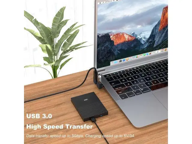 Alt view image 7 of 7 - 2 Pack 90 Degree USB-C Male to USB 3.0 Female Adapter, Up & Down Angled Type-C to USB-A Converter Black, Compatible with MacBook Pro Air & All Type-C Laptops
