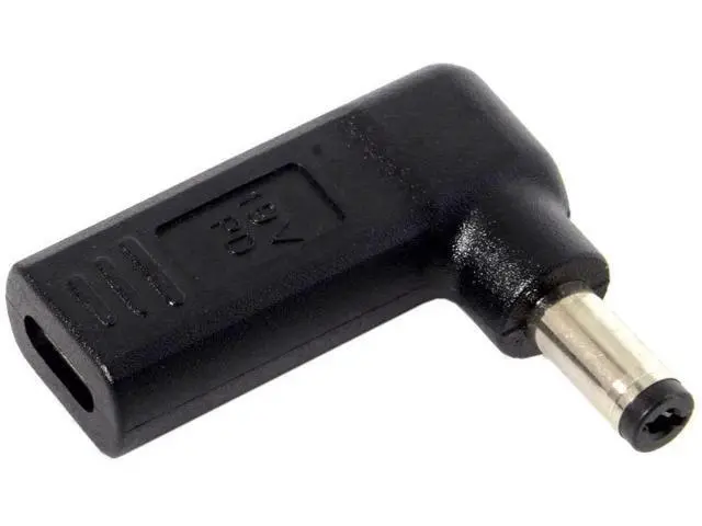 Alt view image 2 of 6 - 90 Degree Angled USB 3.1 Type-C to DC 5.5x2.1mm Adapter, 20V PD Emulator Trigger for Laptop Power Supply