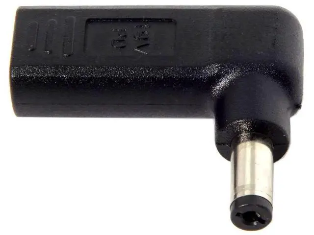 Alt view image 6 of 6 - 90 Degree Angled USB 3.1 Type-C to DC 5.5x2.1mm Adapter, 20V PD Emulator Trigger for Laptop Power Supply