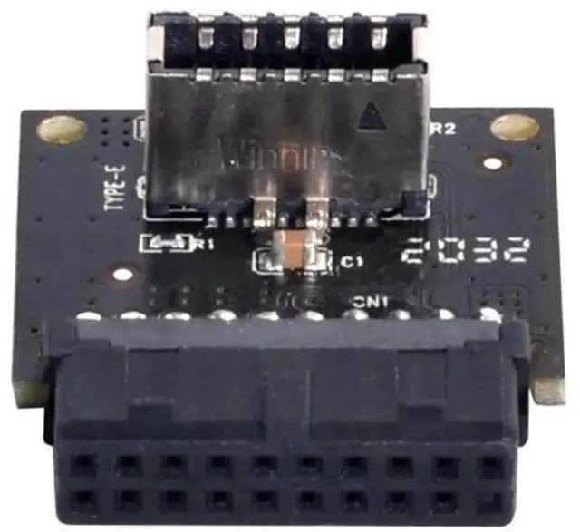Main image of Motherboard USB 3.0 19/20Pin to USB 3.1 Type-E Front Panel Socket Extension Adapter, 5Gbps Gen1 USB-C Header Converter for PC Case