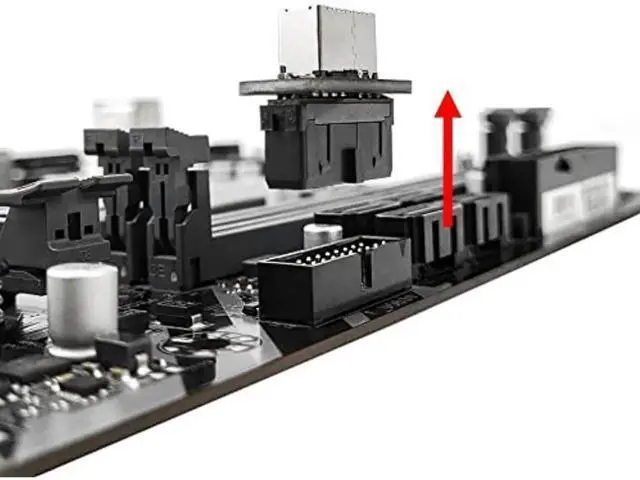 Alt view image 2 of 6 - Vertical Type-E Key-A to USB3.0 20Pin Mainboard Header Adapter, Internal Front Panel USB-C Port Converter