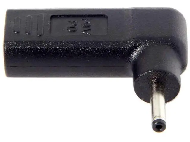 Alt view image 3 of 5 - 90 Degree Angled USB 3.1 Type-C to DC 3.0x1.1mm Adapter, 20V PD Emulator Trigger for LG Gram/Samsung/Acer Laptop Charging