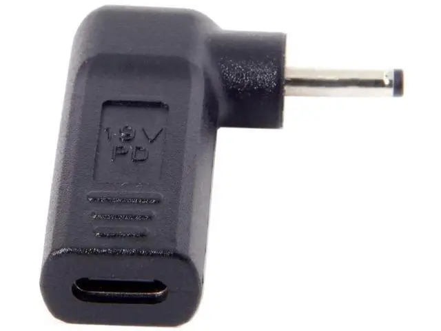 Alt view image 5 of 5 - 90 Degree Angled USB 3.1 Type-C to DC 3.0x1.1mm Adapter, 20V PD Emulator Trigger for LG Gram/Samsung/Acer Laptop Charging