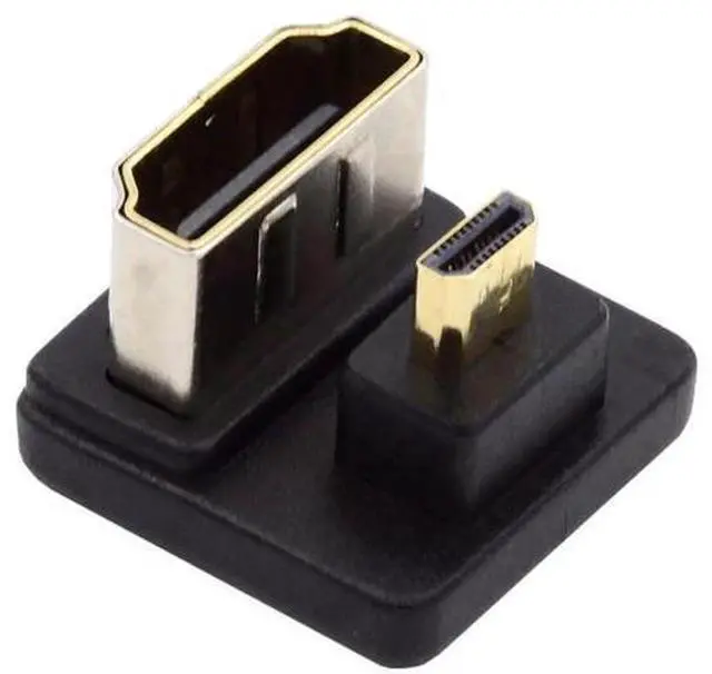 Main image of 180° Up Angled Micro HDMI Male to HDMI Female Adapter, Supports 4K@60Hz