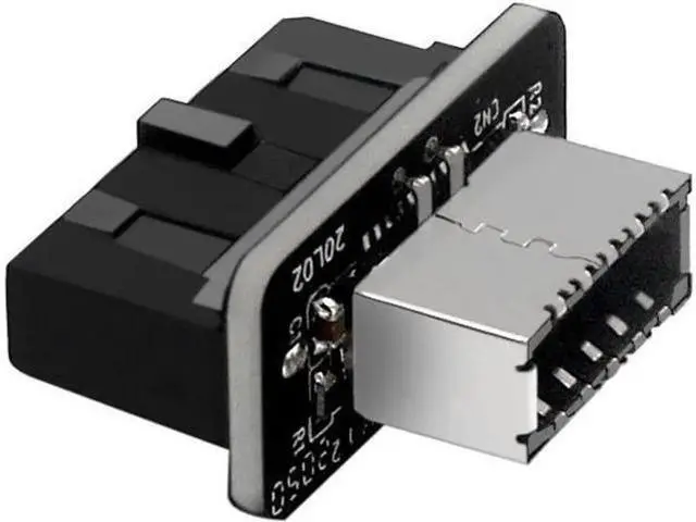 Main image of Straight Type USB3.0 19/20Pin Mainboard Header to Key-A Type-E Adapter for Chassis Front Panel USB-C Bracket