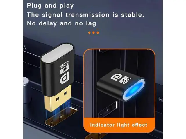 Alt view image 2 of 7 - 2PCS DisplayPort Dummy Plug EDID Display Emulator, Headless Ghost Monitor Adapter, Supports 2K 2560x1600@60Hz & 4K 4096x2160@17Hz for GPU Remote Mining Virtual Machine Server