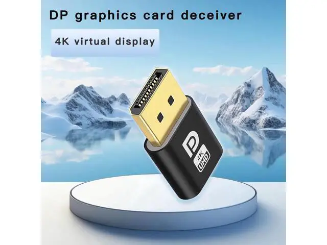 Alt view image 5 of 7 - 1PCS DisplayPort Dummy Plug EDID Display Emulator, Headless Ghost Monitor Adapter Supports 2K 2560x1600@60Hz & 4K 4096x2160@17Hz for GPU Remote Access Mining Virtual Machine